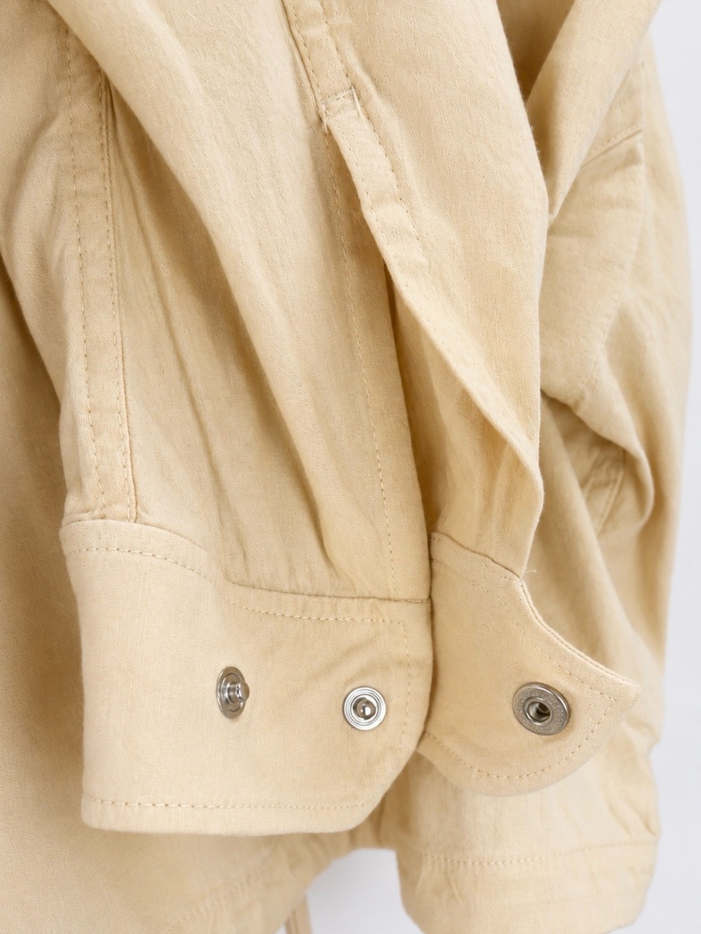 Rag & Bone M65 Cream Cropped Linen Blend Field Jacket M - Picture 12 of 13